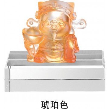 WS-21051福財神系列精品脫臘琉璃作品